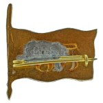 1914-1918. "32" Harminckettedik honvéd gyalogezred zománcozott sapkajelvénye (26x26mm) T:AU Hungary 1914-1918. "32...