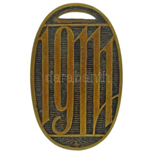 Zutt Richárd (1887-1938) 1914. Hadsegélyező 1914 bronz emlékérem (53x33mm) T:AU / Hungary 1914. ...