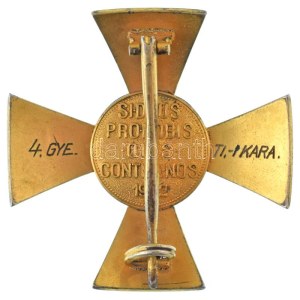 1935-1945. A Magyar Érdemkereszt III. osztálya aranyozott és zománcozott bronz kitüntetés...