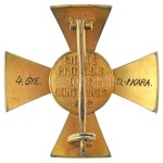 1935-1945. "A Magyar Érdemkereszt III. osztálya" aranyozott és zománcozott bronz kitüntetés...