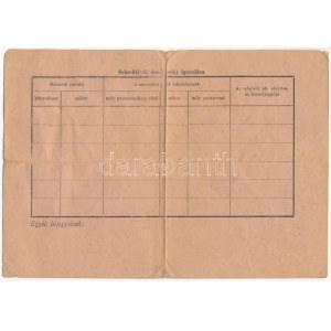 1944. Tűzkereszt I. fokozata adományozói igazolvánnyal, Szovjet elleni háborúban való részvételért adományozva...