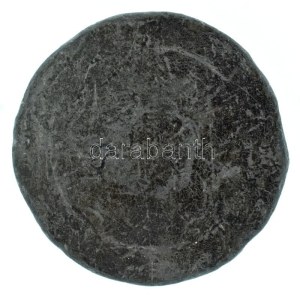 1848-1849. 3 Lánchíd ólom bárca (~30mm) T:VF peremhiba / Hungary 1848-1849. 3 Chain Bridge lead token (~30mm) C...