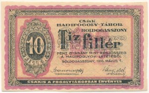 Boldogasszony / Hadifogolytábor 1916. május 1. 10f sorozat és sorszám nélkül (formuláré?) T:AU / Hungary ...