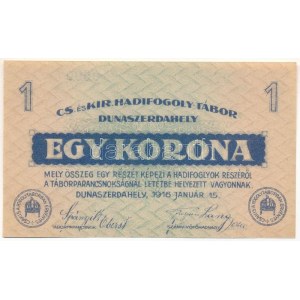 Dunaszerdahely / hadifogolytábor 1916. január 15. 1K 07 0690 T:AU Hungary / Dunaszerdahely (Dunajská Streda) ...