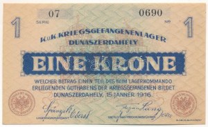 Dunaszerdahely / hadifogolytábor 1916. január 15. 1K 