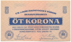 Dunaszerdahely / hadifogolytábor 1916. január 15. 5K 