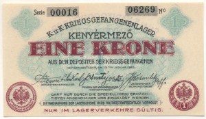 1916. Kenyérmező / Hadifogolytábor 1916. január 15. 1K arab sorozat- és sorszámmal 