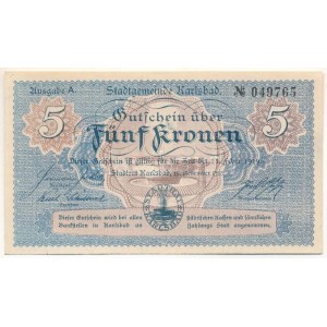 Ausztria / Karlsbad 1918. 5K T:AU Ausztria / Karlsbad (Karlovy Vary) 1918. 5 Kronen C:AU