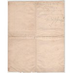 Nagybánya 1862. "Nagybányai királyi bányakapitányság" 7 11/100 bányarészvény-jegy, kitöltve, áthúzással érvénytelenítve...