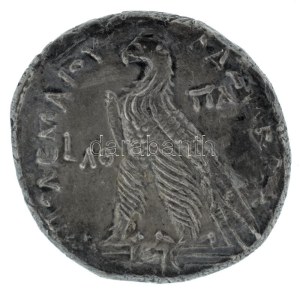 Ptolemaida Egyiptom / VIII. Ptolemaiosz Euergetész Kr. e. 145-116. Tetradrachma Ag (13,18g) T:XF / Ptolemaic Egypt ...