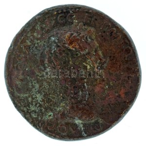 Római Birodalom 063 / Nero / Róma / Sestertius bronz (25,17g) T:VG/XF a portréoldalon nagy sérülés, a hátlap szép ...