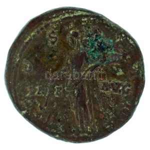 Római Birodalom 147 / Antoninus Pius / Róma / Sestertius bronz (23,24g) T:VF Roman Empire 147 / Antoninus Pius / Rome ...