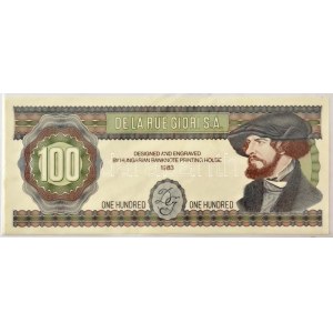 1983. 100 névértékű, a de La Rue cég számára készített un. 05-ös Próba Forma, ...