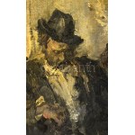 Náray Aurél (1883-1948): Dínom-dánom. Olaj, vászon. Jelezve jobbra lent. Dekoratív, sérült fakeretben. 55x67,5 cm ...
