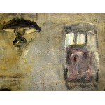 Náray Aurél (1883-1948): Dínom-dánom. Olaj, vászon. Jelezve jobbra lent. Dekoratív, sérült fakeretben. 55x67,5 cm ...
