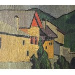 Tscharner János / Tscharner, Johann Wilhelm von (1886-1946): Kisvárosi utca (Felsőbánya vagy Nagybánya), 1911. Olaj...