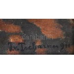 Tscharner János / Tscharner, Johann Wilhelm von (1886-1946): Kisvárosi utca (Felsőbánya vagy Nagybánya), 1911. Olaj...