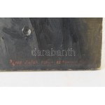 Muzsinszki Nagy Endre (1886-1975): Önarckép 75 évesen, Siófok, 1961. Olaj, vászon. Jelezve jobbra lent. 60X50 cm ...