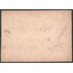 Nolipa István Pál (1907-1986): Újságos kép, 1945. Olaj, papírlemez. Jelzett. Hátoldalán autográf felirattal. 21,5x29 cm...
