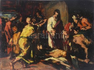 Zemplényi Tivadar (1864-1917): Jelenet. Olaj, fa. Jelzés nélkül...