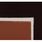 Misch Ádám (1935-1995): Geometrikus formák (Cím nélkül), 1980 körül. Akril, farost, jelezve középen lent. Keretben...