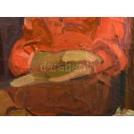 Ilosvai Varga István (1895-1978): Fiatal lány. Olaj, vászon. Jelezve jobbra lent. Javított. 110x80 cm / oil on canvas...
