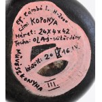 ef.Zámbó (efZámbó) István (1950-): Koponya III., 2016 (művészkonyha). Olaj, sütőedény (serpenyő). Jelzett a hátoldalán...