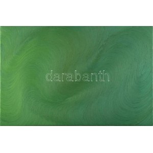 Bernát András (1957-): Objektum No. 232., 2001. Olaj, vászon, jelzett a hátoldalán. Proveniencia: vásárlás a művésztől...