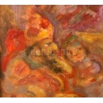 Szabó Vladimir (1905-1991): Salome. Olaj, farost. Jelezve középen fent, a hátoldalán autográf felirattal...