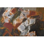 Klimó Károly (1936-): Csendélet. Olaj, farost, jelezve jobbra fent. Hátoldalán Képcsarnok Vállalat címkéjével...