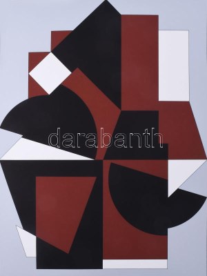 Victor Vasarely (1908-1997): Geometrikus kompozíció (cím nélkül). Szitanyomat, papír, jelzett, számozott (80/130)...