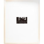 Megyik János (1938-): Város, 2002/2017. Dombornyomás, akril, papír, jelzett. L 1/1 számozással. 10x16,5 cm...