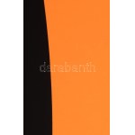 Fajó János (1937-2018): Ellipszis neon-narancs, 2005. Szitanyomat, papír, jelzett, művészpéldány A/E. jelzéssel...