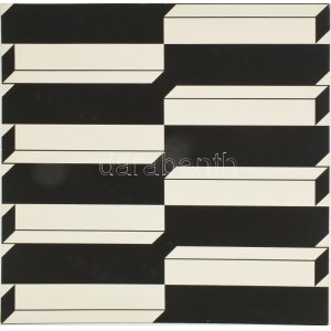 Kocsis Imre (1937-1991): Geometrikus kompozíció, 1972. Szitanyomat, karton. Jelezve jobbra lent. Számozott (32/100)...
