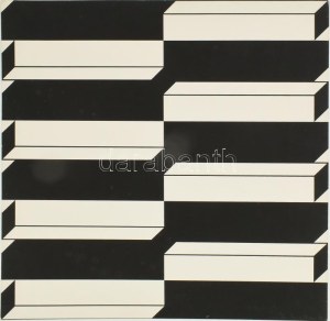 Kocsis Imre (1937-1991): Geometrikus kompozíció, 1972. Szitanyomat, karton. Jelezve jobbra lent. Számozott (32/100)...