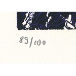 Major Kamill (1948-): Kaleidoszkóp (Cím nélkül), 1991. Szitanyomat, papír. Jelzett. Számozott: 89/100. Az 1991...