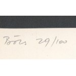 Gáyor Tibor (1929-2023): Tektonika (cím nélkül), 1988-1991. Szitanyomat, papír. Jelzett. Számozott: 29/100. Az 1991...