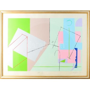 Müller Árpád (1961-2006): I (a Decoration mappából). Szitanyomat, papír, jelzett. Művészpéldány AE 3/15 jelzéssel...