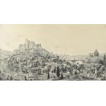 Gross Arnold (1929-2015): Tbilisi régi városrész, Grúzia. Rézkarc, papír, jelzett, kartonra kasírozva...