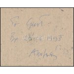 Bernát András (1957-): Objectum, 1995. Olajpasztell, karton. Jelezve jobbra lent...