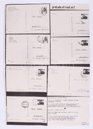 Tót Endre (1937-): Prelude of mail art, 1971. Ofszet, papír, jelezve jobbra lent nyomtatva...