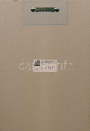 Renart, García Joaquim (1879 - 1961): Ex libris Jospeh Monsalvatje (szecessziós ex libris), 1903 körül. Színes nyomat...