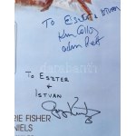 1993 Star Wars - The empire strikes back. Filmplakát számos autográf aláírással: Billy Dee Williams színész ...