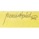 1942 Füzesi Árpád (1891-?): Kiállítás és Kiskun-Muzeum megnyitása Kiskunfélegyházán, plakát, papír, jelzett a plakáton...