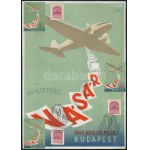 1940 BNV kisplakát, alkalmi bélyegzésekkel 17x24 cm