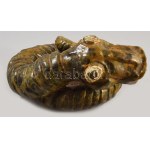 Gorka Lívia (1925-2011): Kígyó. Kézzel formált mázas kerámia figura, jelzett, d: 17 cm, m: 10 cm /// Lívia Gorka (1925...