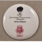 Hollóházi Szász Endre porcelánkép: Lovag. Porcelán, jelzett, 2002 Magyar Termék - Nagydíj, hibátlan, 19,5x14...