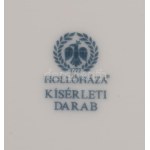 Hollóházi kosmintás asztalközép kínáló. Kísérleti darab! Jelzett, minimális aranykopással, 26x26 cm //...