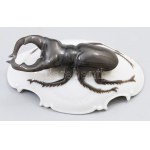 Rosenthal szarvasbogár. Designer: Karl himmelstoss. cca 1920/40, jelzett, hibátlan, 8,5x5,5 cm //...
