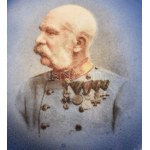 cca 1910 Bonbonier I. Ferenc József osztrák császár, magyar és cseh király portréjának ábrázolásával, alján ...